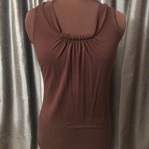 Black sleeveless top